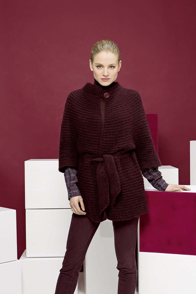 Jacke quergestrickt