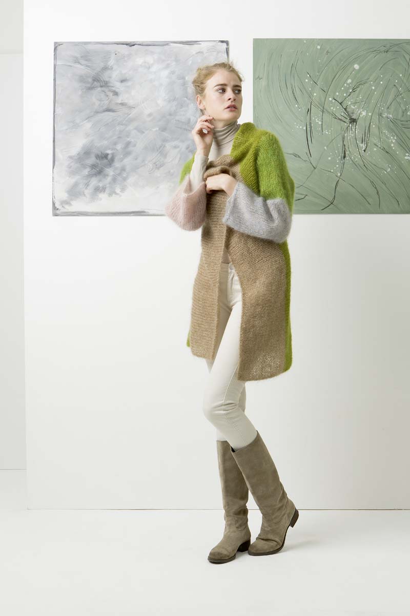 Jacke quergestrickt