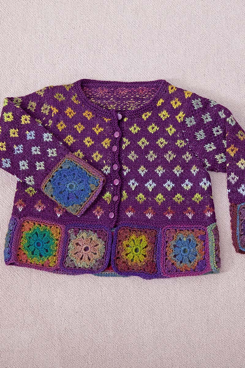 Jacke mit Häkelbordüre