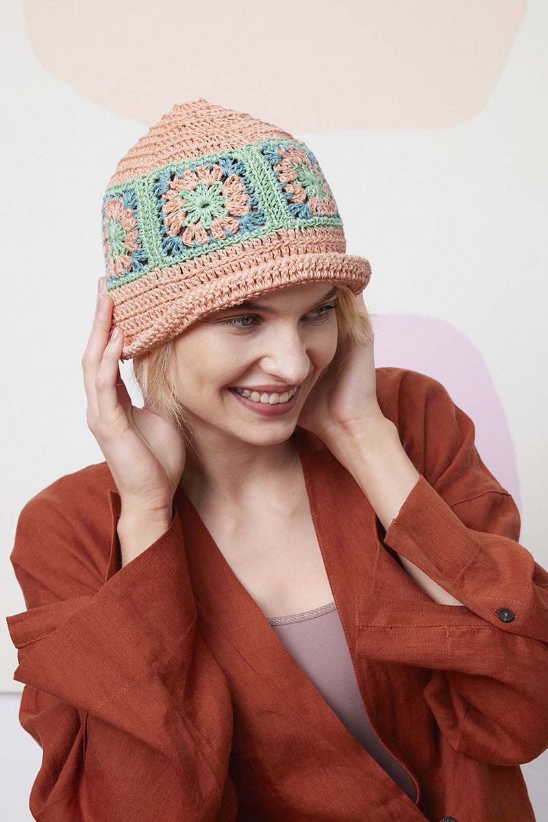 Florentine Hut gehäkelt