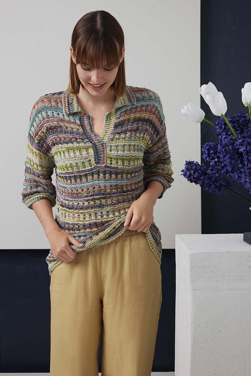 Solene Kurzarmpullover