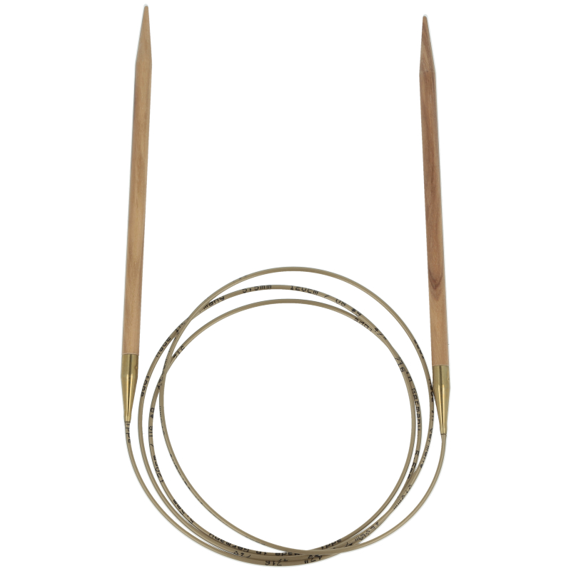 Rundstricknadel Olivenholz 120/5.5