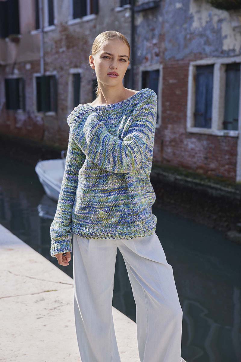 APRIL Pullover Top Down