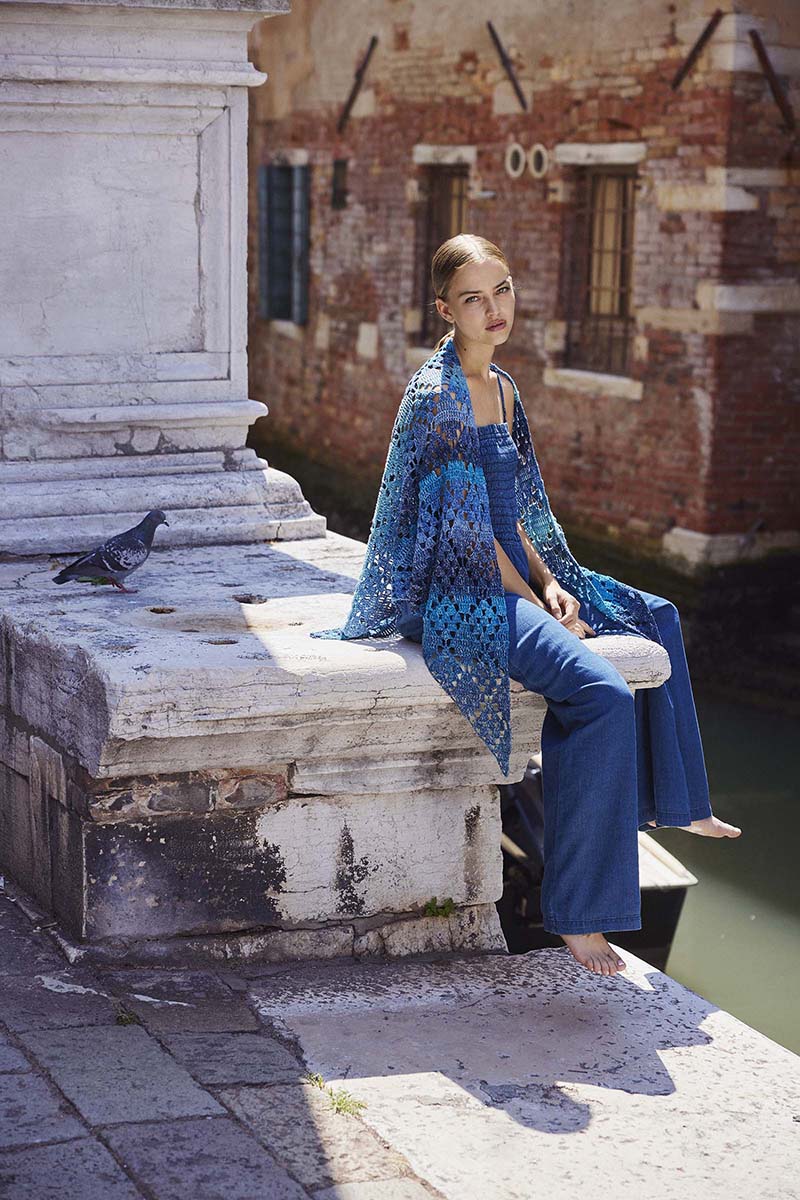 IVANKA Dreiecktuch gehäkelt