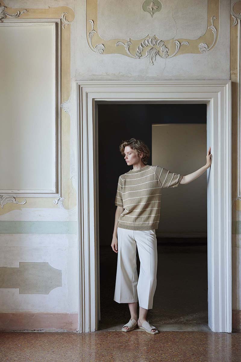 BARBARA Kurzarmpullover Top Down